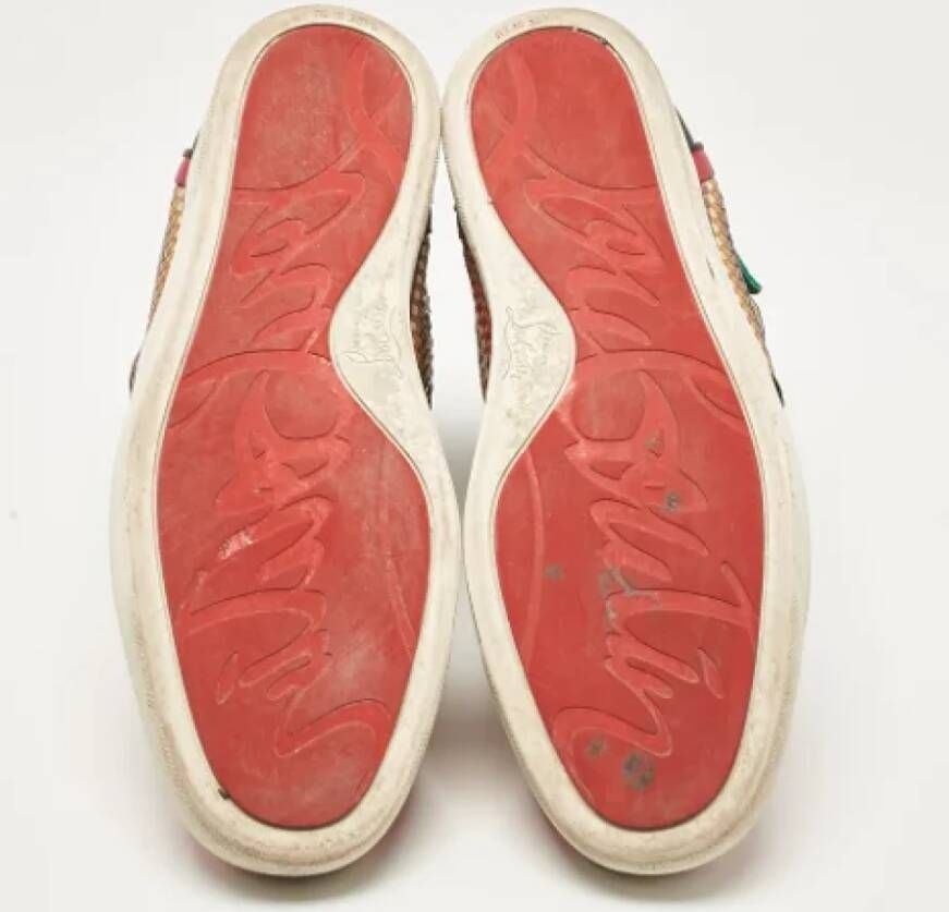 Christian Louboutin Pre-owned Leather sneakers Multicolor Heren