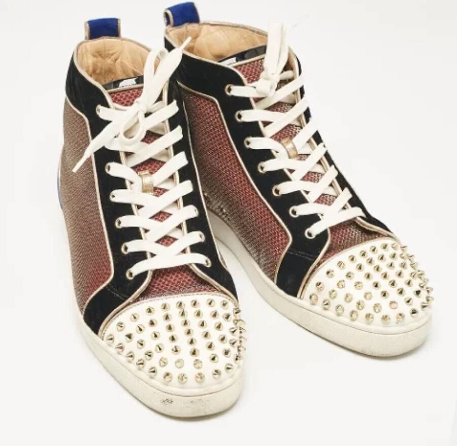 Christian Louboutin Pre-owned Leather sneakers Multicolor Heren