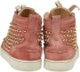 Christian Louboutin Pre-owned Leather sneakers Orange Dames - Thumbnail 4