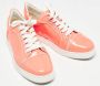 Christian Louboutin Pre-owned Leather sneakers Orange Dames - Thumbnail 4