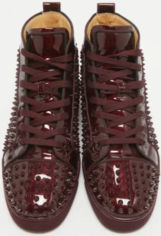 Christian Louboutin Pre-owned Leather sneakers Red Heren