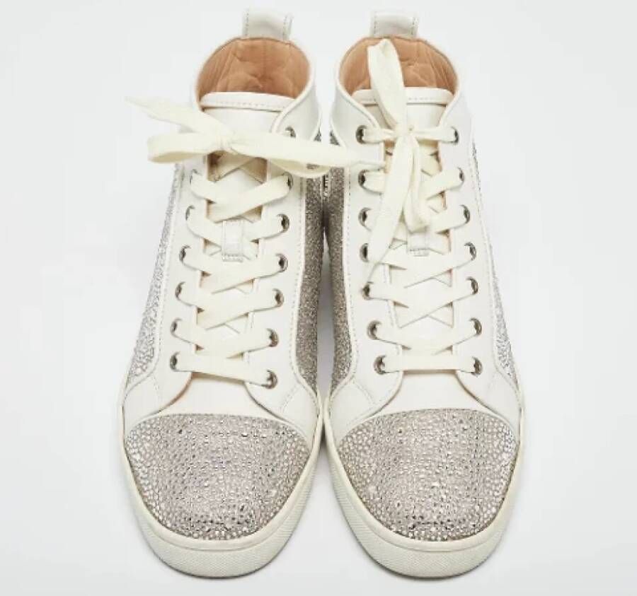 Christian Louboutin Pre-owned Leather sneakers White Dames