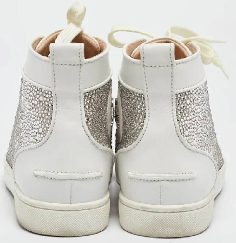 Christian Louboutin Pre-owned Leather sneakers White Dames