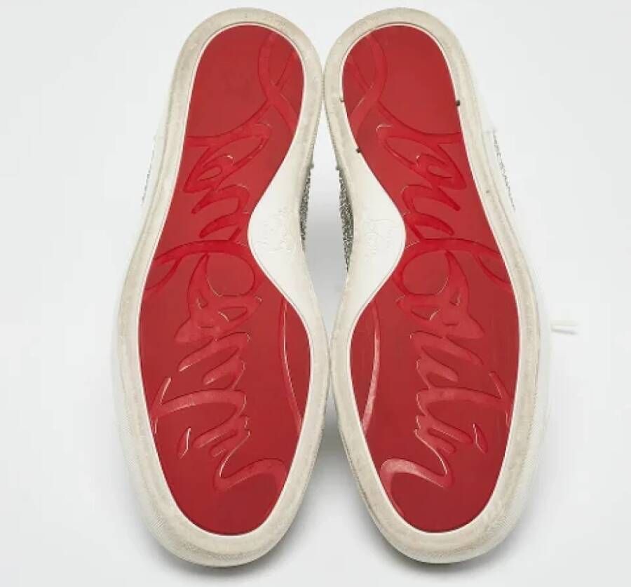 Christian Louboutin Pre-owned Leather sneakers White Dames