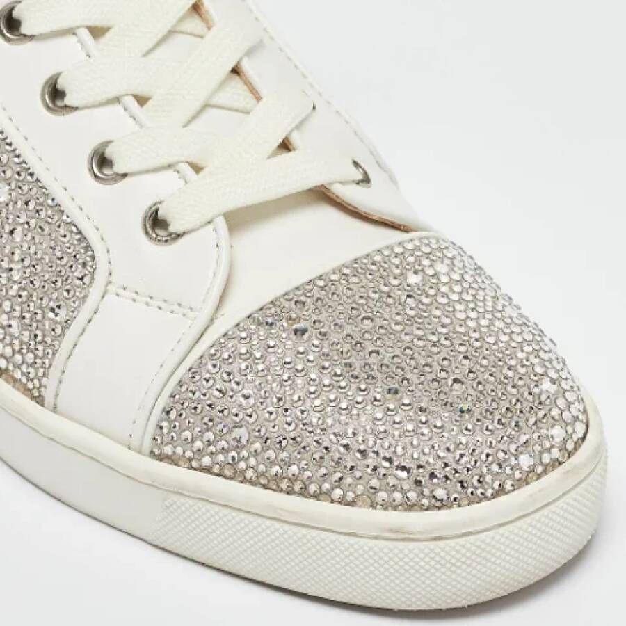 Christian Louboutin Pre-owned Leather sneakers White Dames