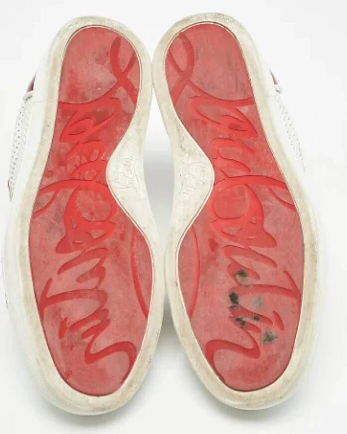 Christian Louboutin Pre-owned Leather sneakers White Dames