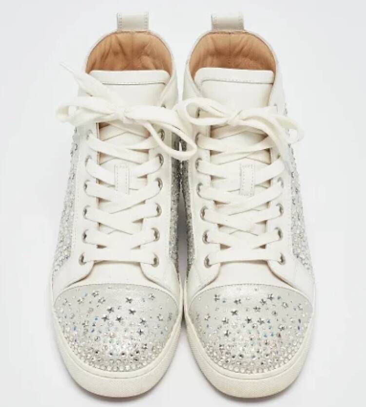 Christian Louboutin Pre-owned Leather sneakers White Dames