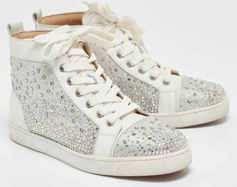 Christian Louboutin Pre-owned Leather sneakers White Dames