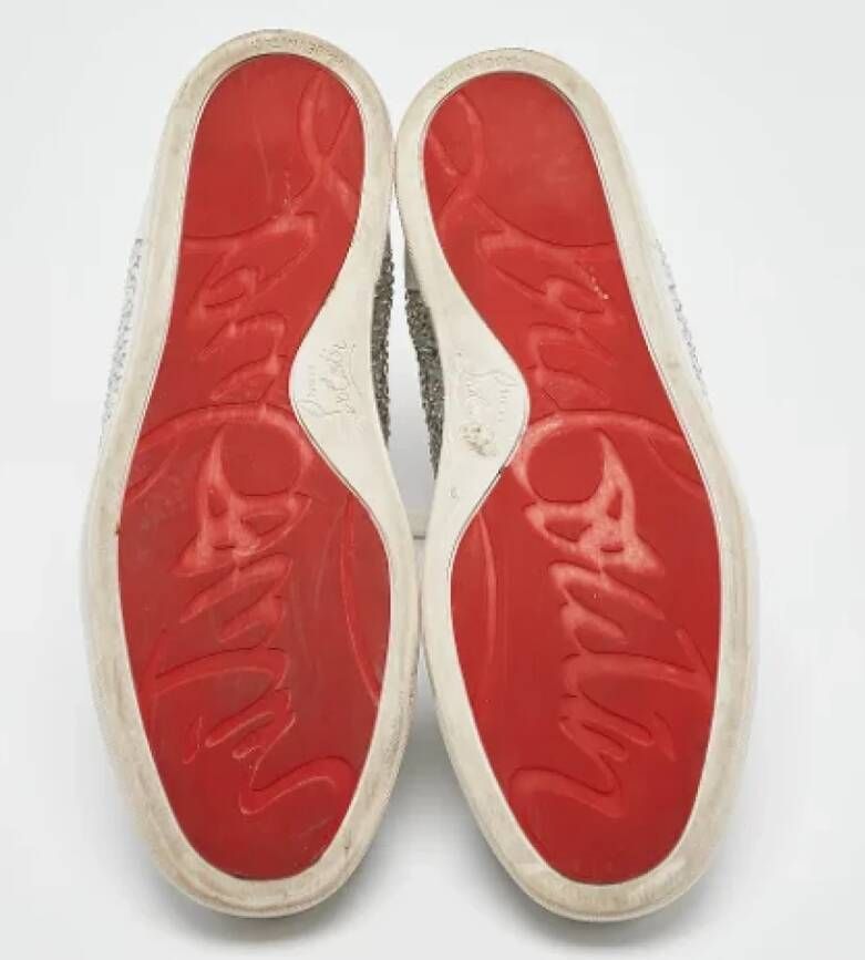 Christian Louboutin Pre-owned Leather sneakers White Dames