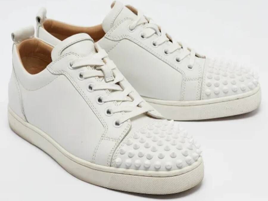 Christian Louboutin Pre-owned Leather sneakers White Dames