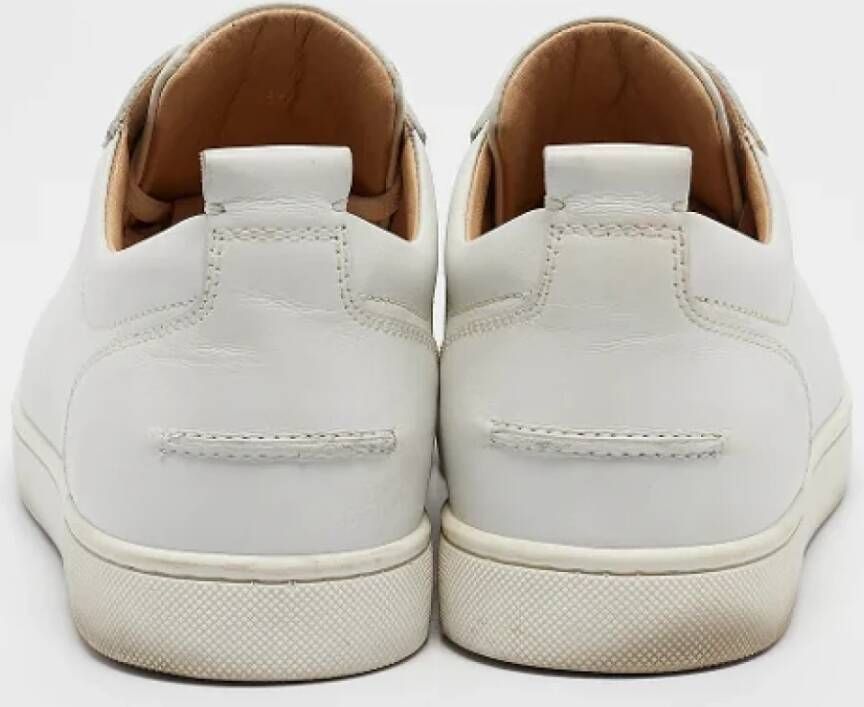 Christian Louboutin Pre-owned Leather sneakers White Dames