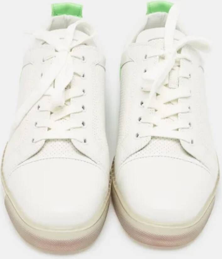 Christian Louboutin Pre-owned Leather sneakers White Heren