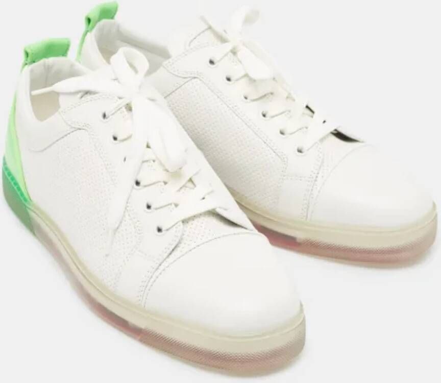 Christian Louboutin Pre-owned Leather sneakers White Heren