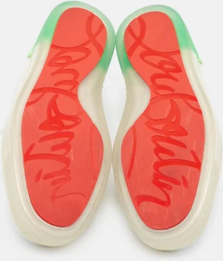 Christian Louboutin Pre-owned Leather sneakers White Heren