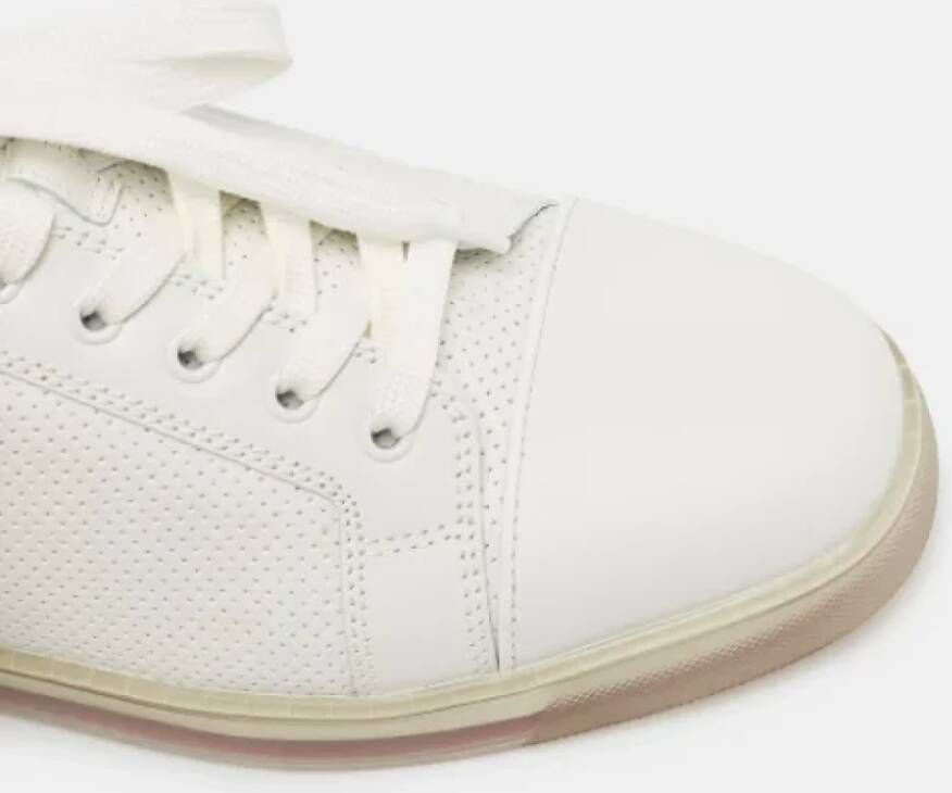 Christian Louboutin Pre-owned Leather sneakers White Heren