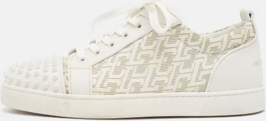 Christian Louboutin Pre-owned Leather sneakers White Heren