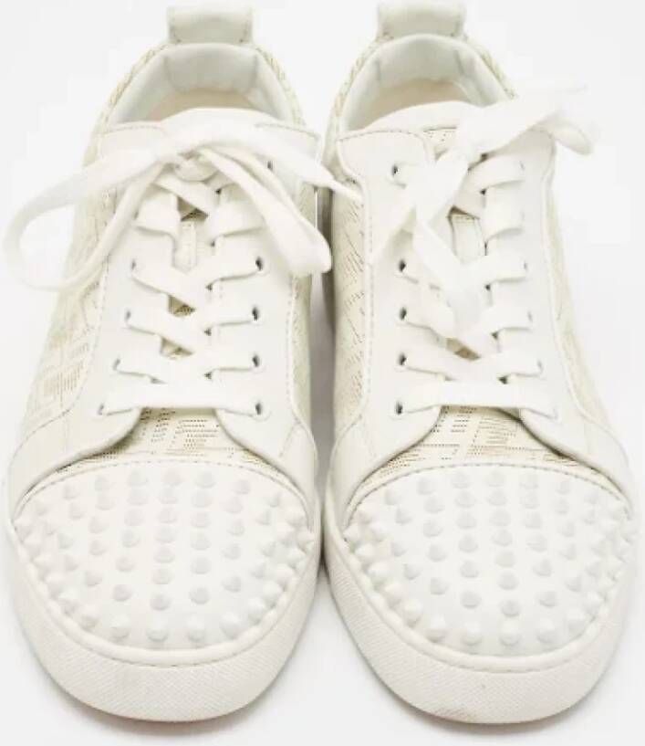 Christian Louboutin Pre-owned Leather sneakers White Heren