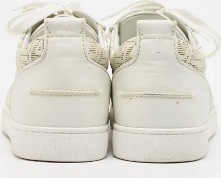 Christian Louboutin Pre-owned Leather sneakers White Heren