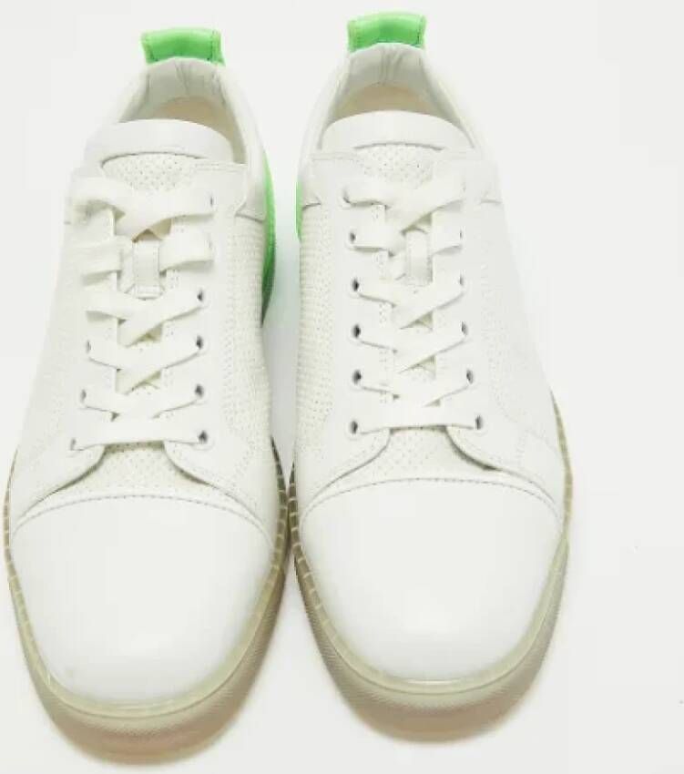 Christian Louboutin Pre-owned Leather sneakers White Heren