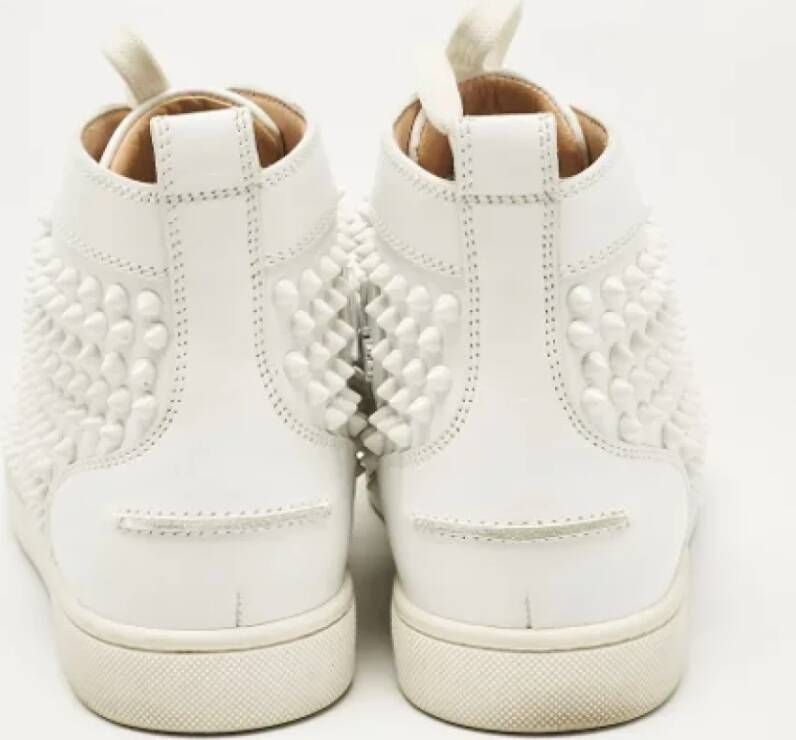 Christian Louboutin Pre-owned Leather sneakers White Heren