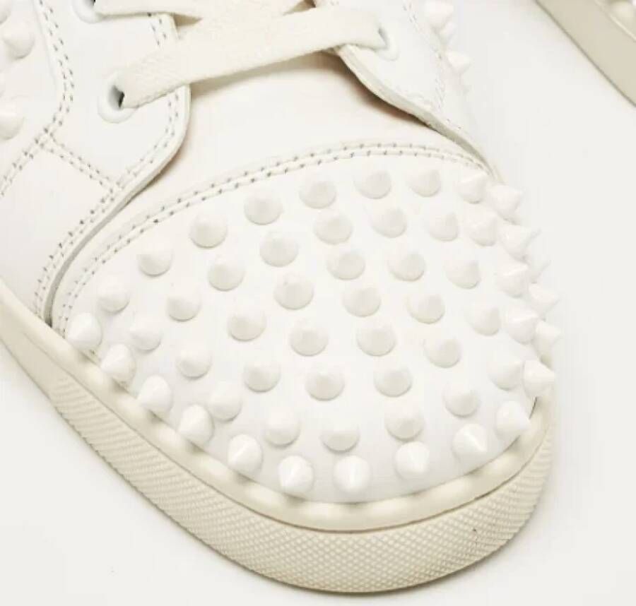 Christian Louboutin Pre-owned Leather sneakers White Heren