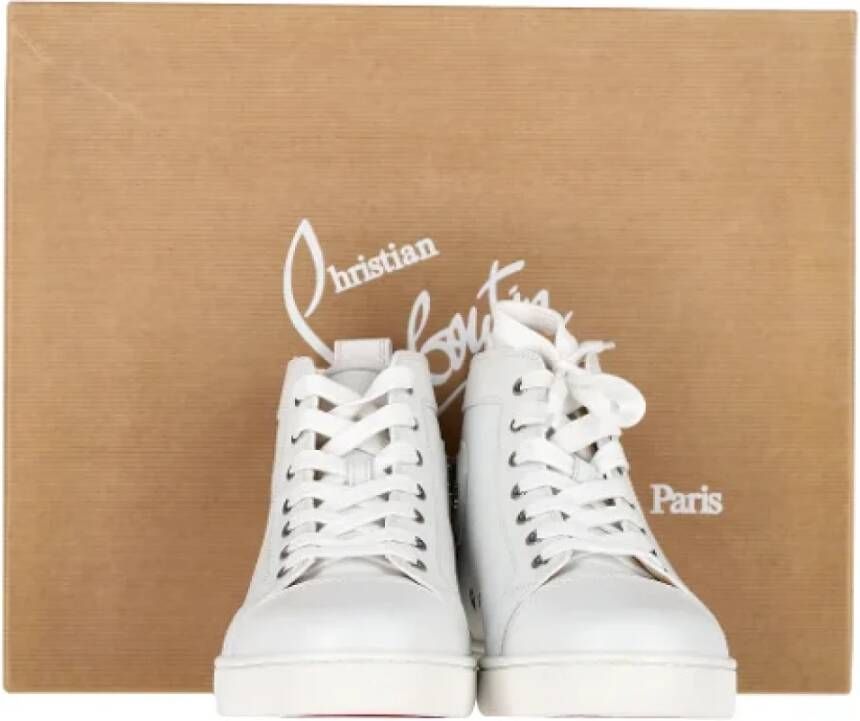 Christian Louboutin Pre-owned Leather sneakers White Heren