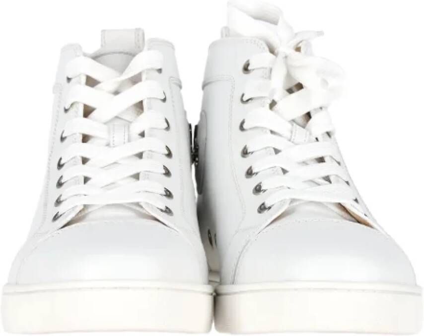 Christian Louboutin Pre-owned Leather sneakers White Heren