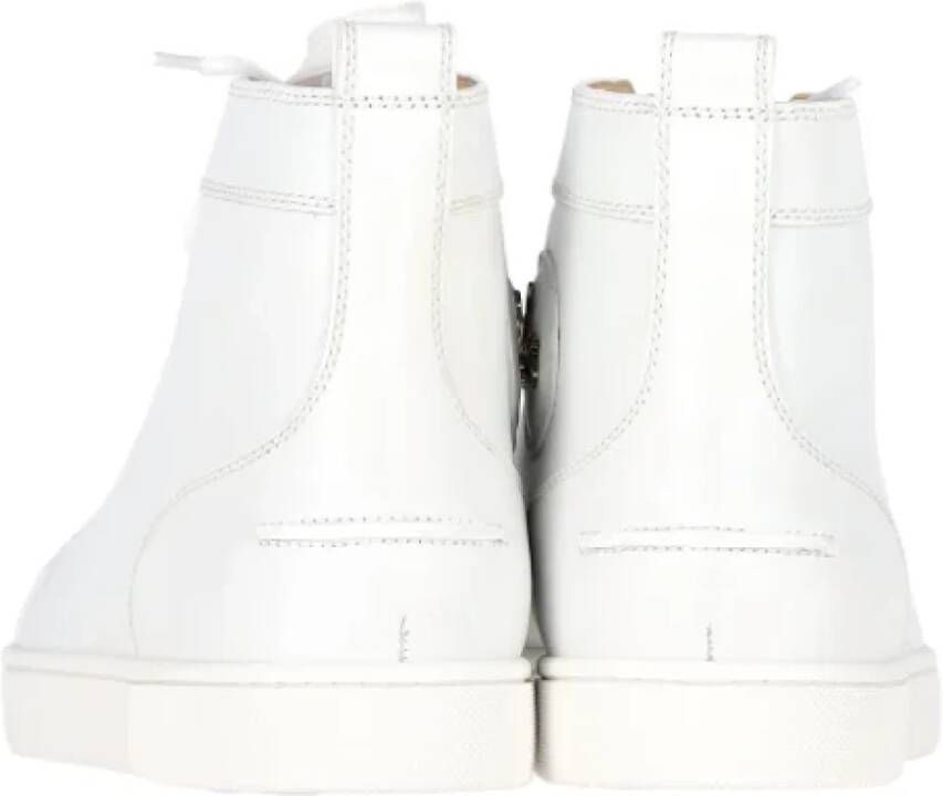 Christian Louboutin Pre-owned Leather sneakers White Heren