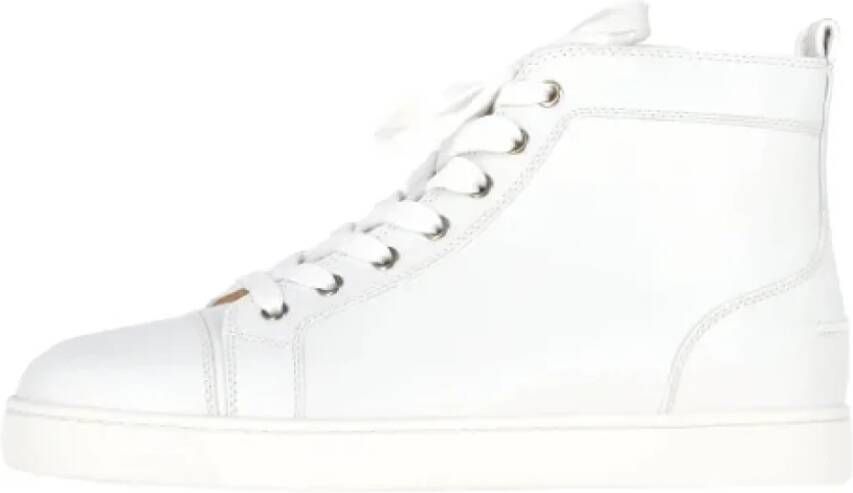 Christian Louboutin Pre-owned Leather sneakers White Heren