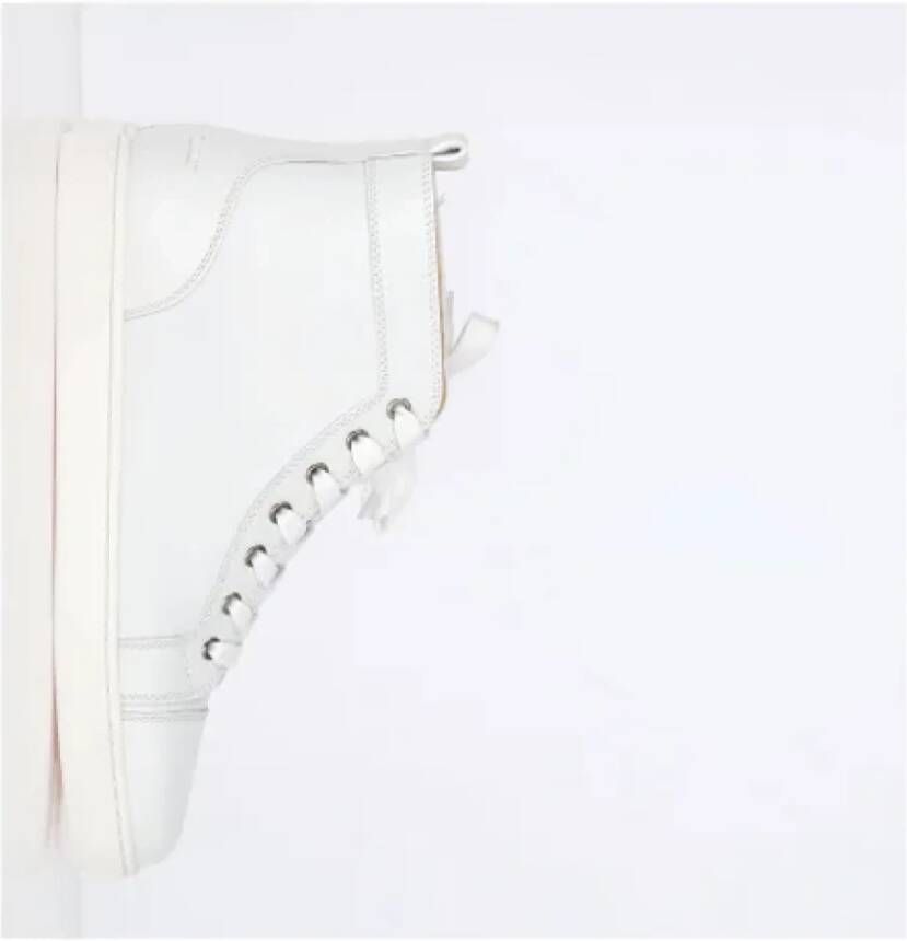 Christian Louboutin Pre-owned Leather sneakers White Heren