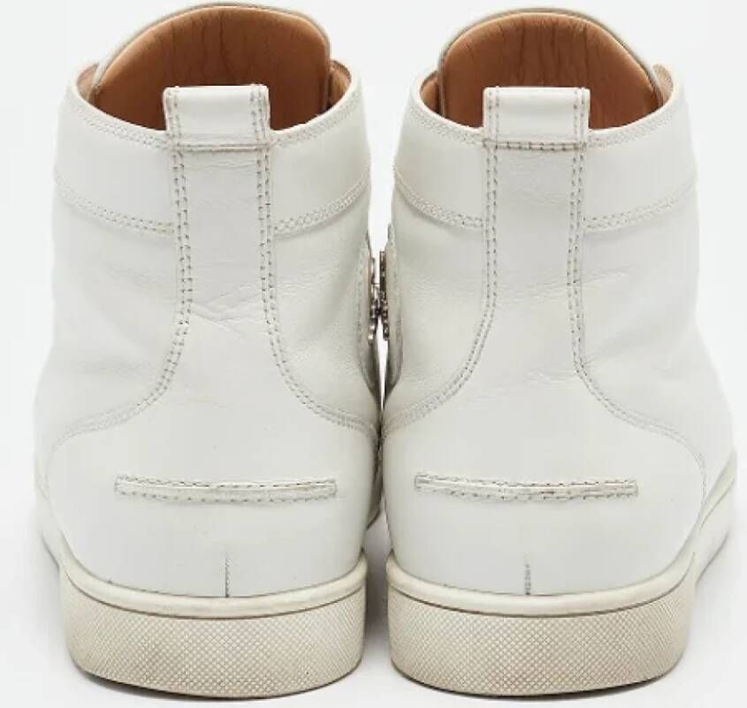 Christian Louboutin Pre-owned Leather sneakers White Heren