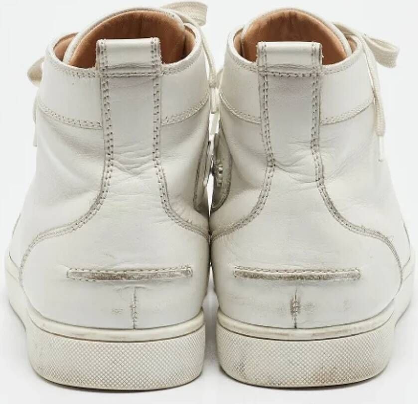 Christian Louboutin Pre-owned Leather sneakers White Heren