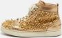 Christian Louboutin Pre-owned Leather sneakers Yellow Dames - Thumbnail 2