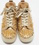 Christian Louboutin Pre-owned Leather sneakers Yellow Dames - Thumbnail 3