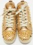 Christian Louboutin Pre-owned Leather sneakers Yellow Heren - Thumbnail 2