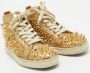 Christian Louboutin Pre-owned Leather sneakers Yellow Heren - Thumbnail 3