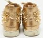 Christian Louboutin Pre-owned Leather sneakers Yellow Heren - Thumbnail 4