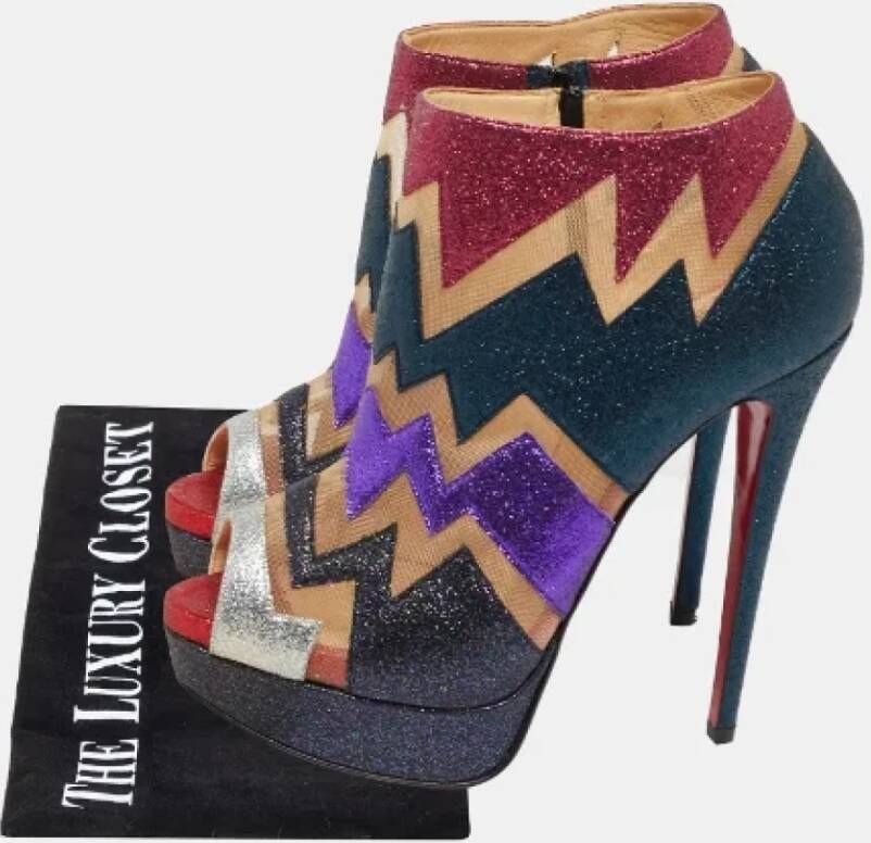 Christian Louboutin Pre-owned Mesh boots Multicolor Dames