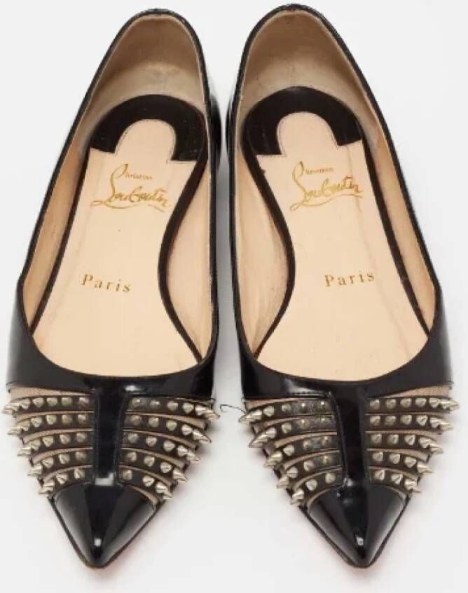 Christian Louboutin Pre-owned Mesh flats Black Dames