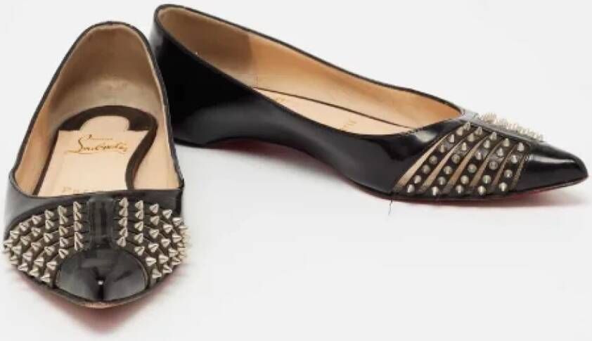 Christian Louboutin Pre-owned Mesh flats Black Dames