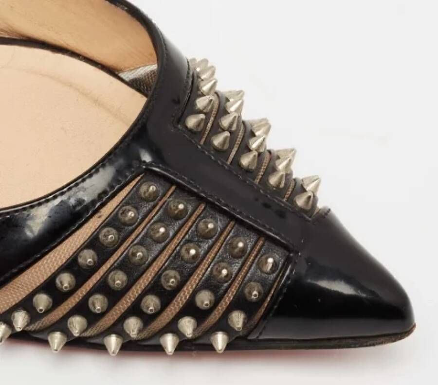 Christian Louboutin Pre-owned Mesh flats Black Dames