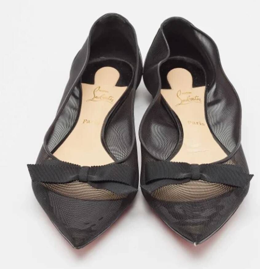 Christian Louboutin Pre-owned Mesh flats Black Dames