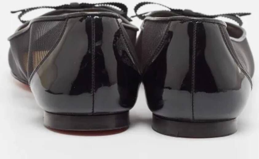 Christian Louboutin Pre-owned Mesh flats Black Dames