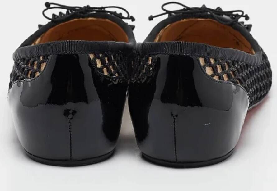 Christian Louboutin Pre-owned Mesh flats Black Dames