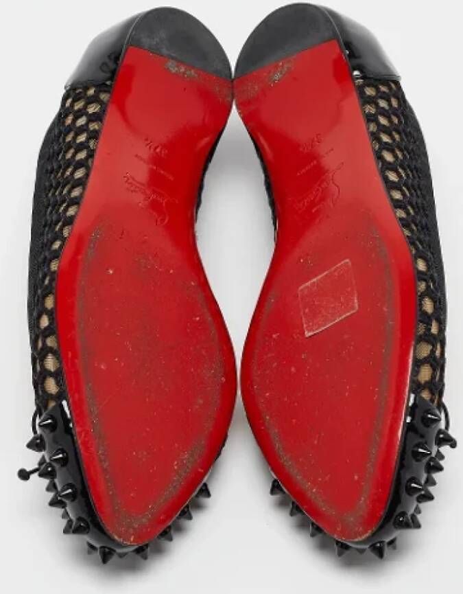 Christian Louboutin Pre-owned Mesh flats Black Dames