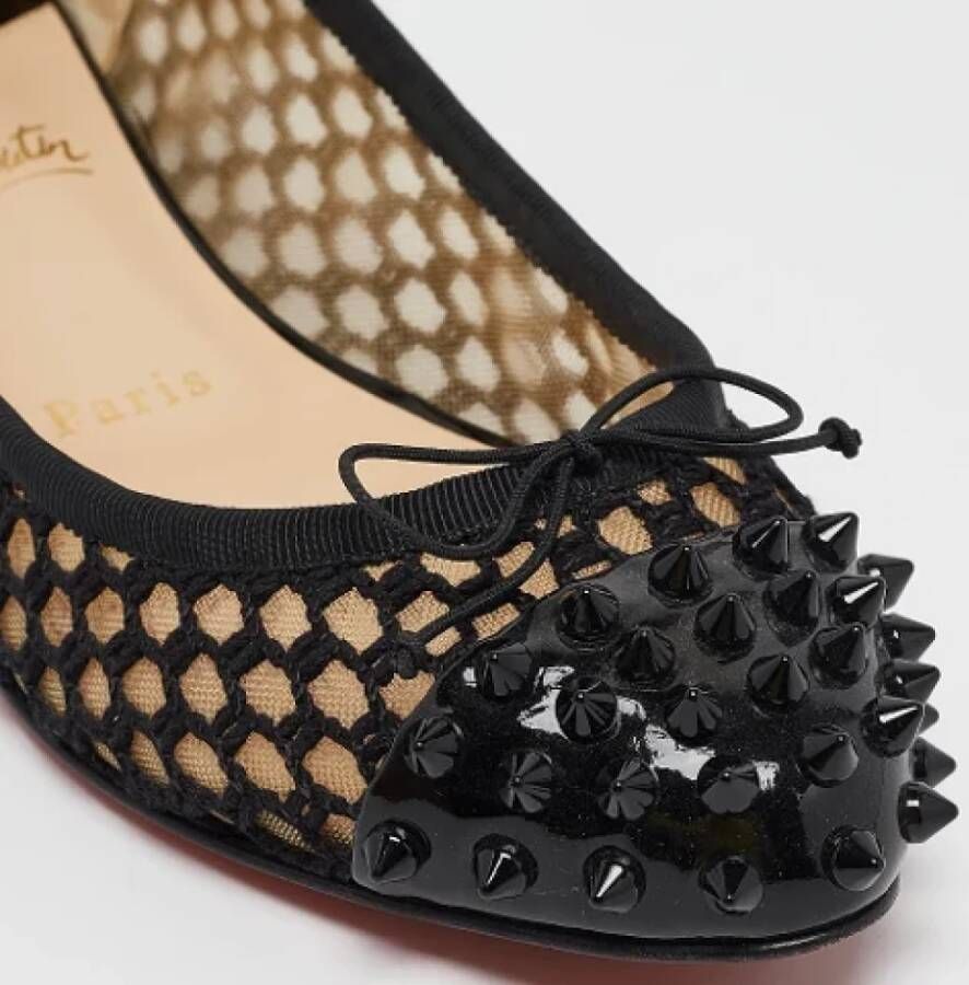 Christian Louboutin Pre-owned Mesh flats Black Dames