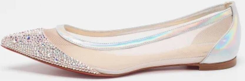 Christian Louboutin Pre-owned Mesh flats Pink Dames