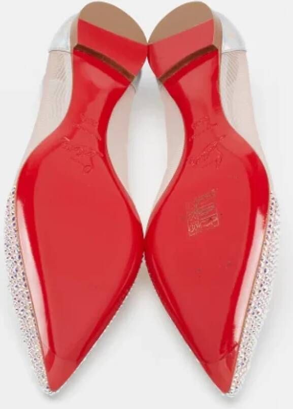 Christian Louboutin Pre-owned Mesh flats Pink Dames