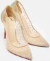 Christian Louboutin Pre-owned Mesh heels Beige Dames - Thumbnail 4