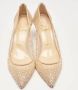 Christian Louboutin Pre-owned Mesh heels Beige Dames - Thumbnail 2